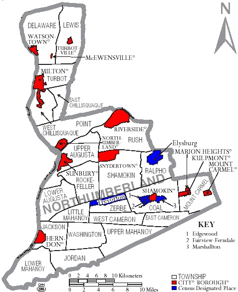 Township Map of Northumberland County, Pa.