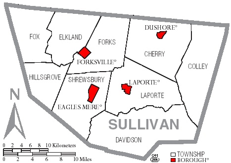 Township Map of Sullivan County, Pa.