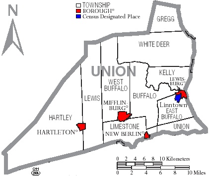 Township Map of Union County, Pa.